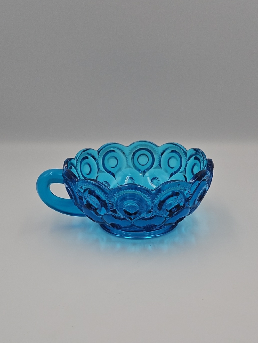 Vintage blue glass bowl